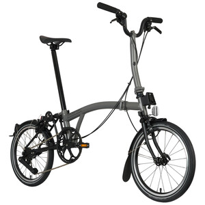 Brompton P Line Urban Bike Mid Handlebar (With Mudguard only ) M4L Grey Metallic